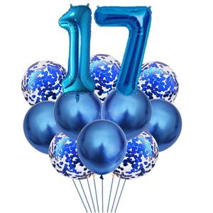 بادکنک مسترتم طرح کروم شیشه ای پولکی پلاس کد 17 بسته 12 عددی