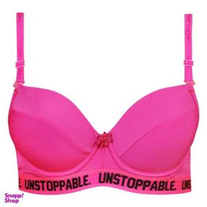 سوتین زنانه مدل پوش آپ دکلته فنردار کد 4628 رنگ سرخابی