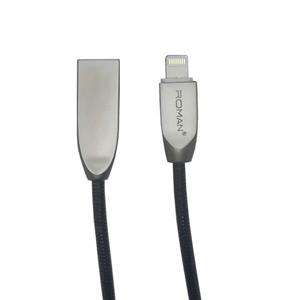 کابل تبدیل USB به لایتنینگ رومن مدل ron طول 1 متر 