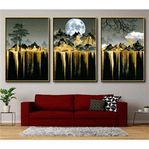 تابلو مدل دکوراتیو کد 1160 مجموعه 3 عددی