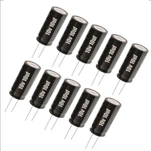 خازن الکترولیت 10 میکروفاراد مدل 16V بسته 10 عددی
