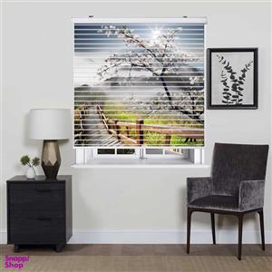 پرده زبرا زیو مدل سیلوئت L-5058 سایز 150x150 سانتی متر