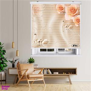 پرده زبرا زیو مدل سیلوئت 3D1412 سایز 150x150 سانتی متر