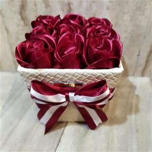 جعبه هدیه چوبی مدل گلی