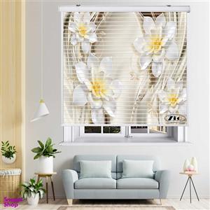پرده زبرا زیو مدل سیلوئت 3D1515 سایز 150x150 سانتی متر