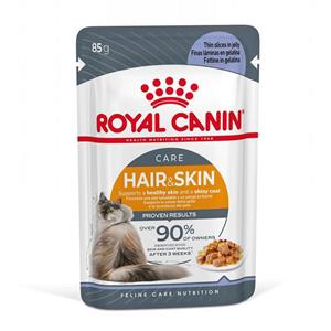 غذای پوچ گربه رویال کنین مدل hair and skin وزن 85 گرم