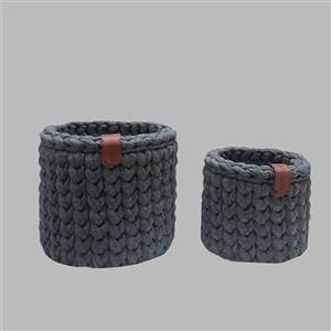 سبد قلاب بافی تریکو کد sarina-01 مجموعه 2 عددی