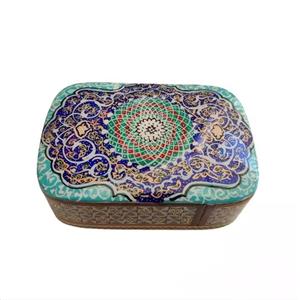 جعبه خاتم کاری طرح تذهیب کد01