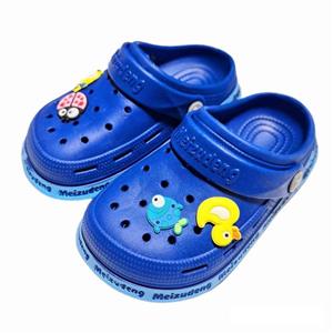 دمپایی بچگانه مدل پشت دار مزودنگ طرح اردک و ماهی