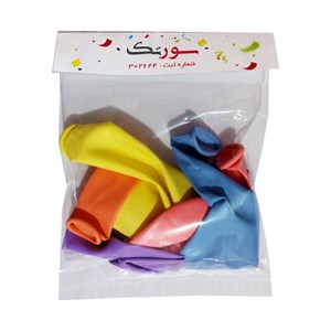 بادکنک سورتک مدل پاستیلی پلاس کد ST57 بسته 10 عددی