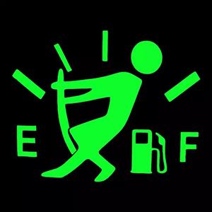 برچسب بدنه خودرو مدل شبنما طرح آمپر بنزین