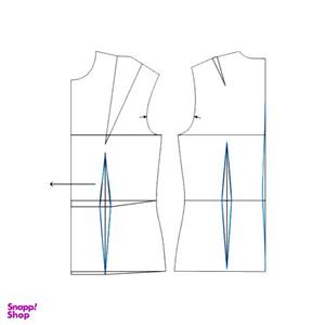 الگو بالاتنه و آستین زنانه متد ABM از سایز 36 تا 54 کد 2022 بسته 12 عددی