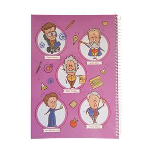 دفتر مشق 80 برگ تیج سان طرح دانشمندان مدل T1B