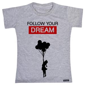 تی شرت آستین کوتاه پسرانه 27 مدل Follow Your Dream کد MH416 