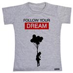 تی شرت آستین کوتاه پسرانه 27 مدل Follow Your Dream کد MH416