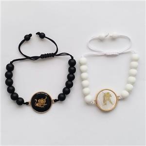 دستبند مدل ماه تولد بهمن و مرداد F134 مجموعه 2 عددی