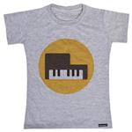 تی شرت آستین کوتاه دخترانه 27 مدل Music Piano کد MH430