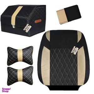 روکش صندلی خودرو سوشیانت مدل G مناسب برای پژو پرشیا به همراه پشت گردنی و نظم دهنده و دور فرمان