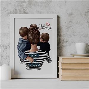 تابلو طرح روز مادر کد YW2126