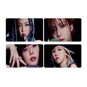 استیکر کارت مدل PH_460 طرح فتوکارت بلک پینگ black ping مجموعه ی 4 عددی