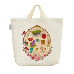 ساک خرید خندالو مدل عید نوروز سال نو کد 2024