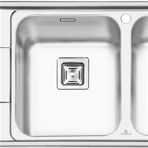 سینک ظرفشویی توکار پرنیان استیل مدل PS1215
