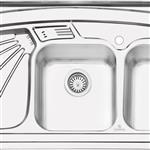 سینک ظرفشویی روکار پرنیان استیل مدل PS2102