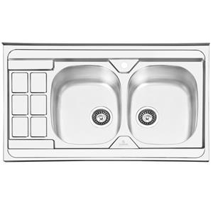 سینک ظرفشویی روکار پرنیان استیل مدل PS1104