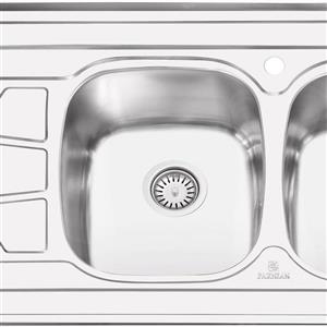سینک ظرفشویی روکار پرنیان استیل مدل PS1108 