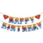 ریسه تولد مدل تولد مبارک طرح سوپرمن کد 26