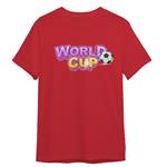 تی شرت آستین کوتاه پسرانه مدل جام جهانی کد 0291 رنگ قرمز