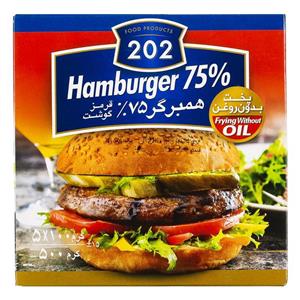 همبرگر ممتاز 75% گوشت 500 گرمی 202 