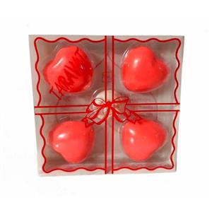 صابون تزیینی مدل قلب مجموعه 5 عددی