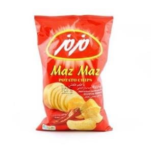 چیپس با طعم فلفلی 90 گرمی مزمز