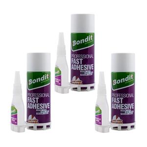 چسب 123 بوندیت مدل ADHESIVE حجم 400 میلی لیتر بسته 3 عددی