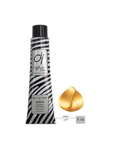 رنگ مو دیفرنت سری هایلایت مدل Keratin شماره F14 حجم 125 میلی لیتر رنگ گندمی