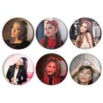 مگنت خندالو طرح آریانا گرانده Ariana Grande کد 1091B مجموعه 6 عددی