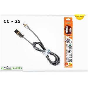 کابل تبدیل USB به microUSB موکسوم مدل CC-25 طول 2.4 متر