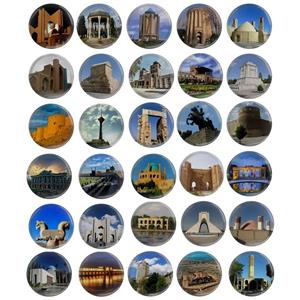 پیکسل مدل اماکن توریستی تاریخی فرهنگی ایران کد S1-30 مجموعه 30 عددی