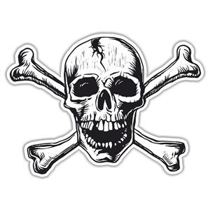 استیکر طرح اسکلت مدل BSB-00507 -