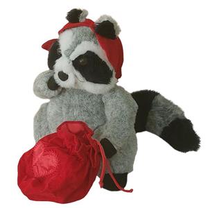 عروسک طرح راکن مدل Hallmark Love Bandit Roccoon کد SZT6/441 ارتفاع 25 سانتی‌متر