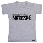 تی شرت آستین کوتاه دخترانه 27 مدل Nescafe کد MH894
