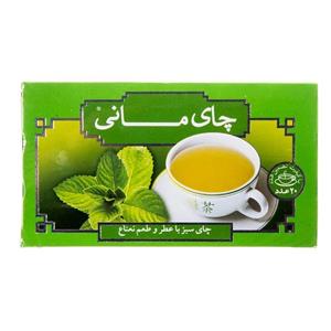 چای سبز با طعم نعنا 20 عددی مانی