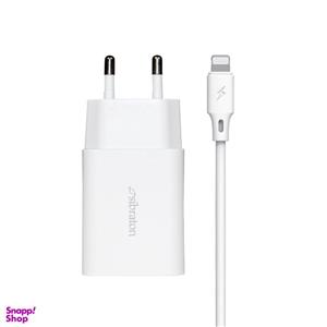 شارژر دیواری 10 وات سیبراتون مدل S-W1245i به همراه کابل تبدیل لایتنینگ