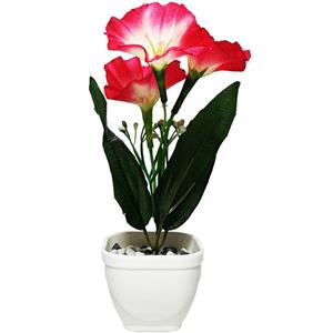 گلدان به همراه گل مصنوعی مدل نیلوفر کد N04