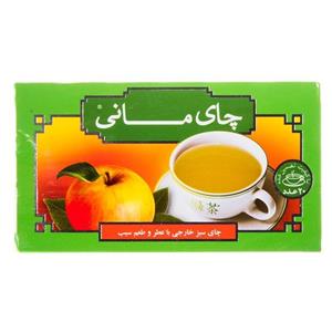 چای سبز با طعم سیب 20 عددی مانی