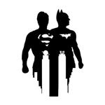 تابلو مینیمال رومادون طرح Batman vs Superman کد 2487
