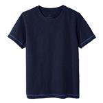 تی شرت آستین کوتاه پسرانه پیپرتس مدل ساده کدSIm2023 رنگ سرمه ای