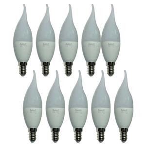 لامپ ال ای دی 8 وات رهتاب مدل اشکی پایه E14 بسته 10 عددی