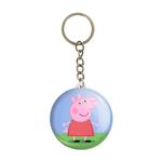 جاکلیدی خندالو مدل پپا انیمه پپاپیک Peppa pig کد 22067